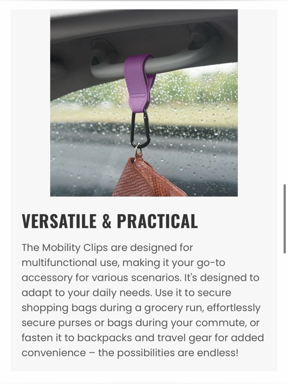 Mobility Clip Strap (Pick One) - Picture 10 of 11